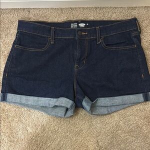 Old Navy Women's Dark Blue Denim Shorts